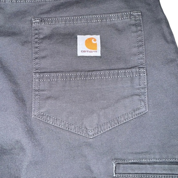 Carhartt Rugged Flex Rigby 5 Pocket Cargo Jean Size 38x30 Relaxed Fit Gray New - Picture 4 of 13